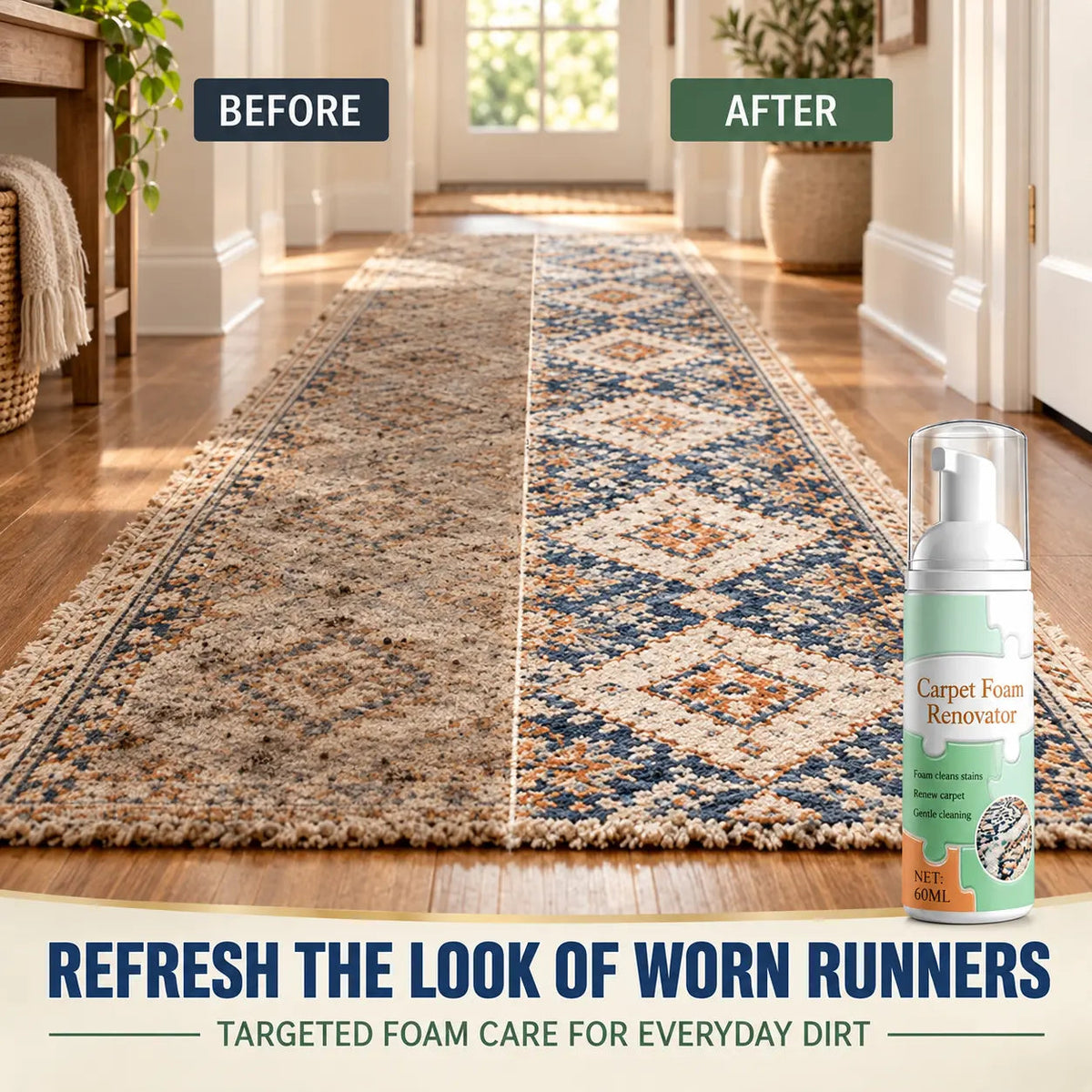 Multi‑Purpose Dry Foam Fabric & Carpet Stain Cleaner